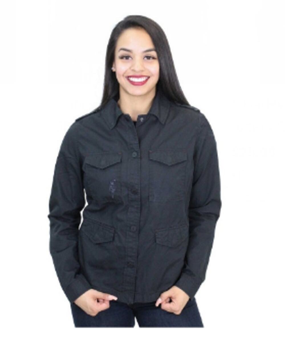Harley Davidson Black Lightening Bold Jacket Lightweight Snap Closure Sz Medium